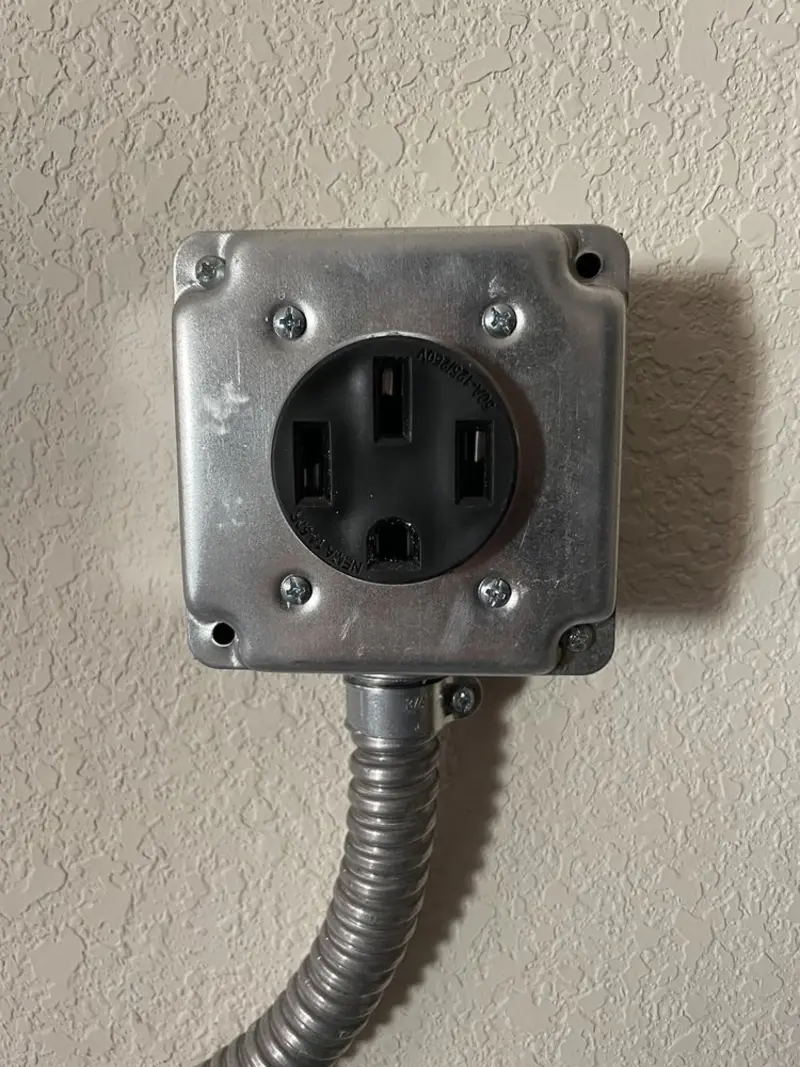 NEMA 14-50 outlet installed for Electrical Panel Upgrade in Semmes